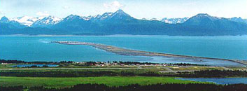 Homer Spit in Kachemak Bay, Homer Alaska